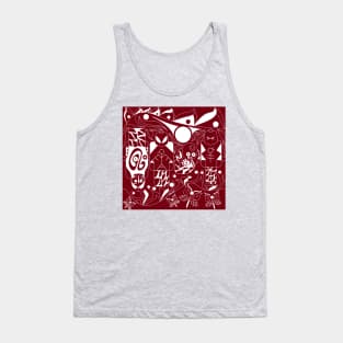 soccer lego brick in mayan pattern Tank Top